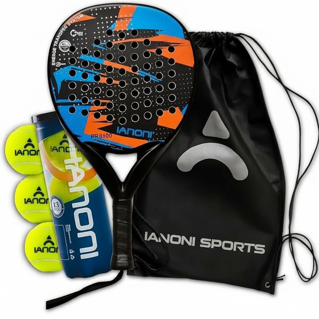 IANONI PR8100 Starter Kit Blue/Orange padel racket